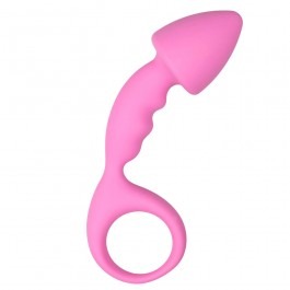 Anal Invader Curved Cork Butt Plug 4.5 Inches