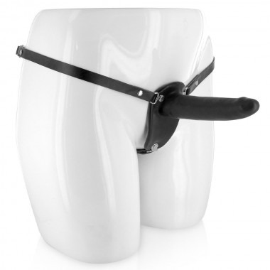 Romping Romance Latex Strap-on Dildo - 6 Inches