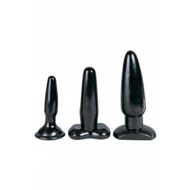 Liquorice Couples Anal Butt Plug Kit With Suction Cup