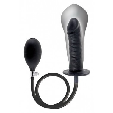 Inflatable Baron Black Dildo 6.5 Inch