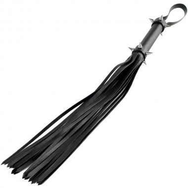 Fetish Fantasy Series Spiked Hand Whip Black