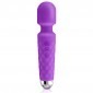 Love Wand Rechargable Mini Massage Vibrator - Purple