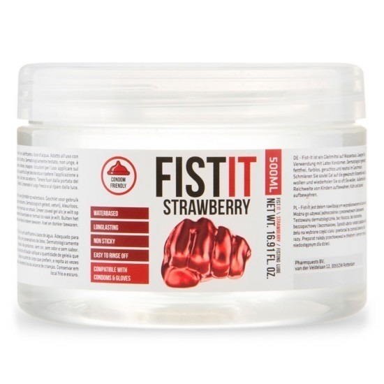 Fist-It Strawberry Flavoured Anal Fisting Lubricant 500ml