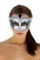 Marriage of Figaro Venetian Mask - Silver
