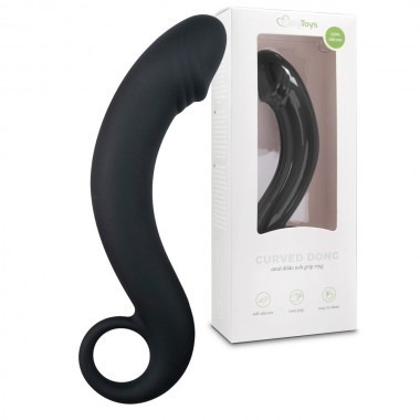 Silicone Black Prostate Massager 7 Inches