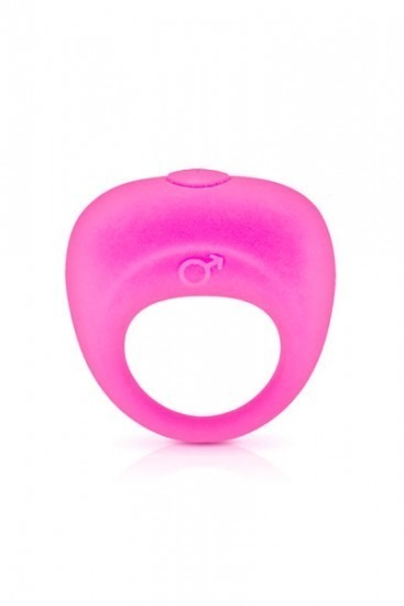 Glamy Vibrating Penis Ring - Pink