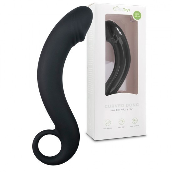 Silicone Black Prostate Massager 7 Inches