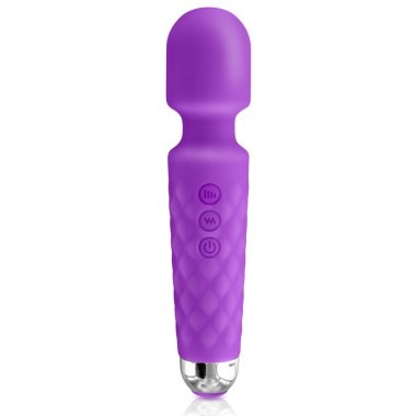 Love Wand Rechargeable Mini Massage Vibrator - Purple
