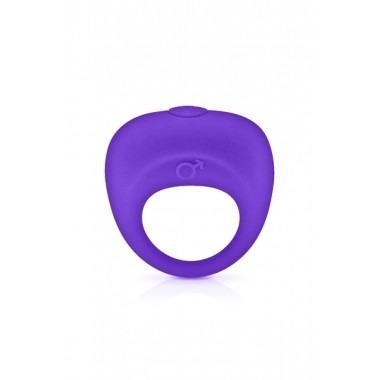 Glamy Vibrating Penis Ring - Purple