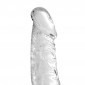 Pure Jelly Curved Dildo With Suction Cup 9 Inches