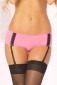 Pink Lipstick Panty With Garters