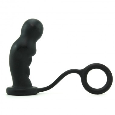 Colt Commander Probe & Penis Ring Prostate Stimulator - Black