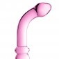 Glossy Toys Beaded Glass Anal Dildo 8.5 Inch - Pink