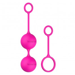 B Swish Bfit Basic Silicone Kegel Balls - Pink