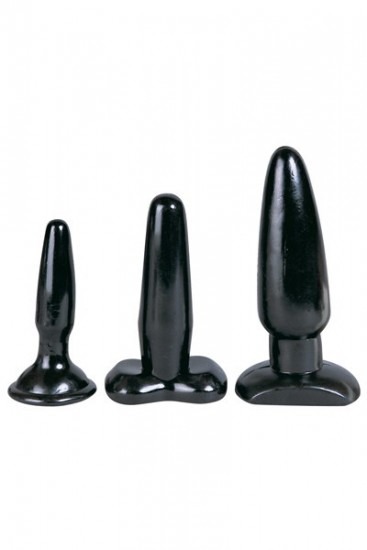 Liquorice Couples Anal Butt Plug Kit With Suction Cup