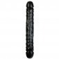 Doc Johnson 12 Inch Veined Double Header Bender Dildo - Black