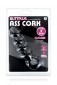 Silicone Ass Cork Anal Beads - Black