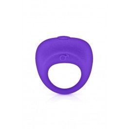 Glamy Vibrating Penis Ring - Purple