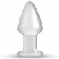 Gildo Handmade Glass Butt Plug - Clear