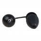 True Black Inflatable Silicone Butt Plug