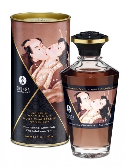Shunga Aphrodisiac Oil Intimate Kisses Chocolate 100ml 