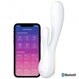 Satisfyer Mono Flex App Controlled G-spot Rabbit Vibrator - White