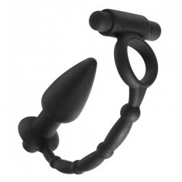 Vibrating Anal Plug & Penis Ring
