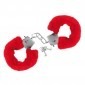 Furry Fun Handcuffs Plush - Red