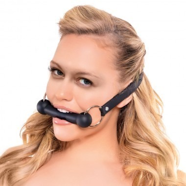 Fetish Collection Silicone Bit Gag Black