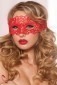Seven Til Midnight Galloon Lace Eye Mask - Red