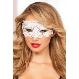 Seven Til Midnight Galloon Lace Eye Mask - White