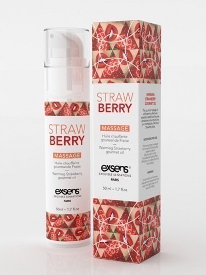 Exsens of Paris Warming Strawberry Massage Oil 50ml