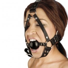 Strict Leather Head Harness and Ball Gag