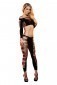 Lapdance Fire Flame Crop Top & Pant - Black