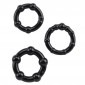 Triple Cock Ring Set (3 Pack) - Black