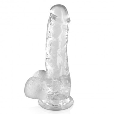 Pure Jelly Clear Suction Cup Dildo 7 Inches