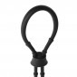Silicone Adjustable Cock & Ball Ring - Black