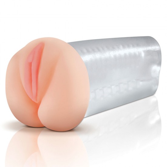 Pipedream Deluxe Vagina and Anal Masturbator - Clear