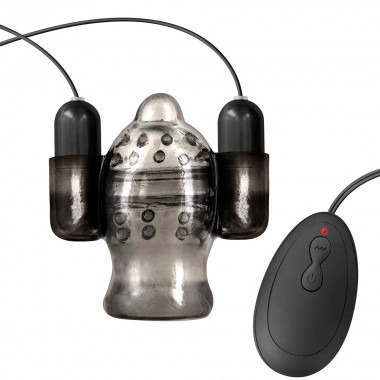 Blue Junker Penis Head Vibrating Masturbator