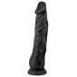 Real Justin Realistic Dildo With Suction Cup 8 Inch - Black