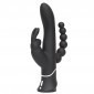 Happy Rabbit Triple Curve Black Vibrator - Black